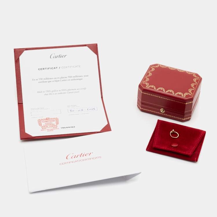 Pre Owned Cartier Juste Un Clou 18k Yellow Gold Single Earring