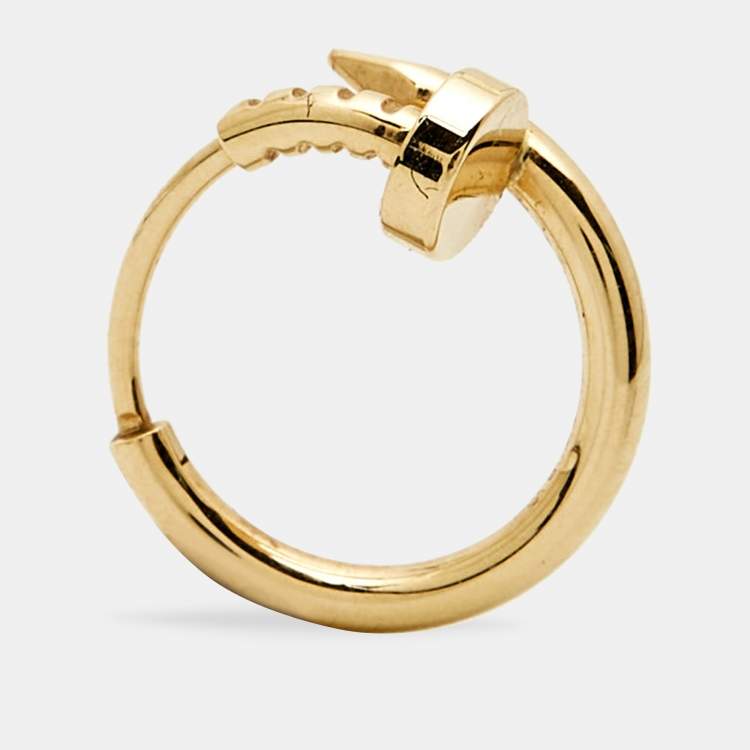 Pre Owned Cartier Juste Un Clou 18k Yellow Gold Single Earring