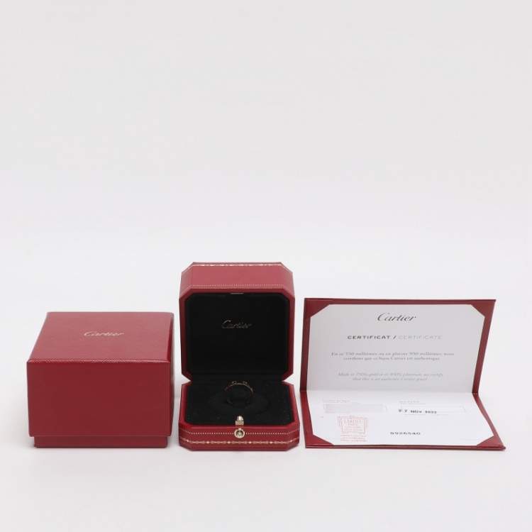 Pre Owned Cartier Love 18k Yellow Gold Wedding Band Ring Size 49