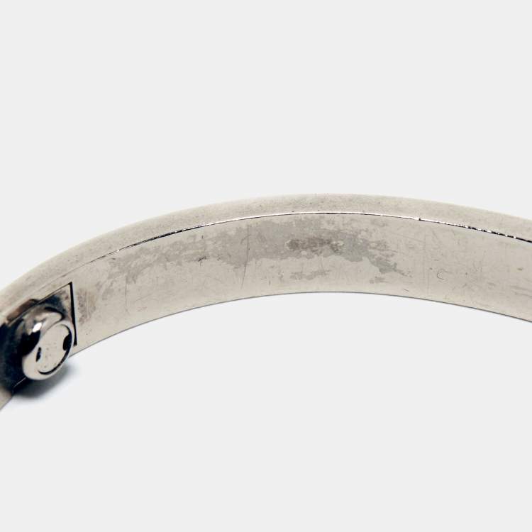 Pre Owned Cartier Love 18k White Gold Classic Model Bracelet 17