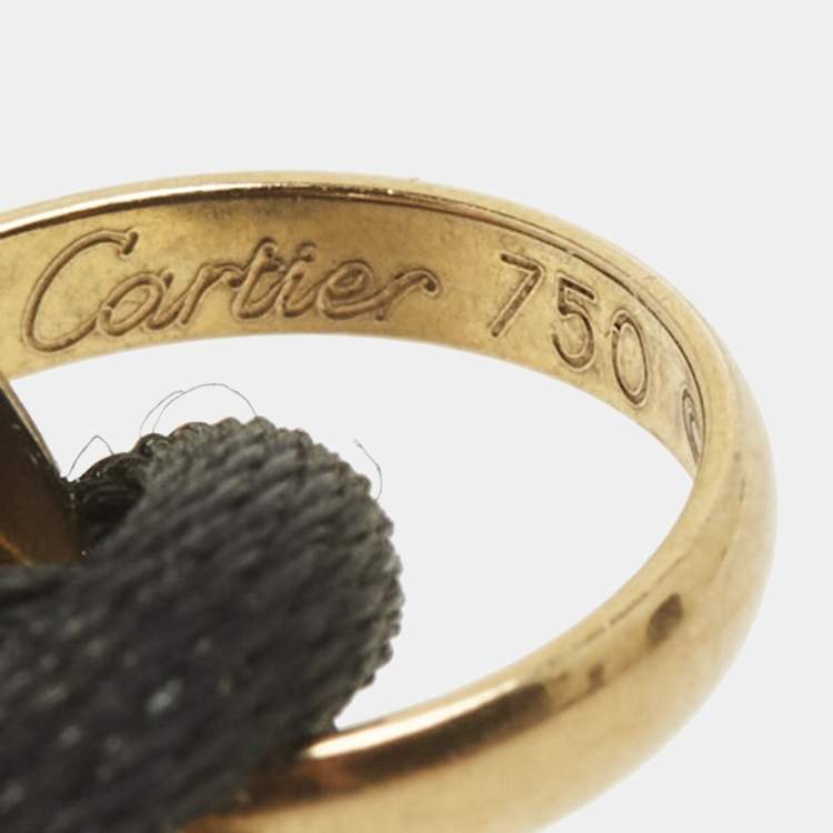 Pre Owned Cartier Trinity 18k Three Tone Gold Cord Bracelet