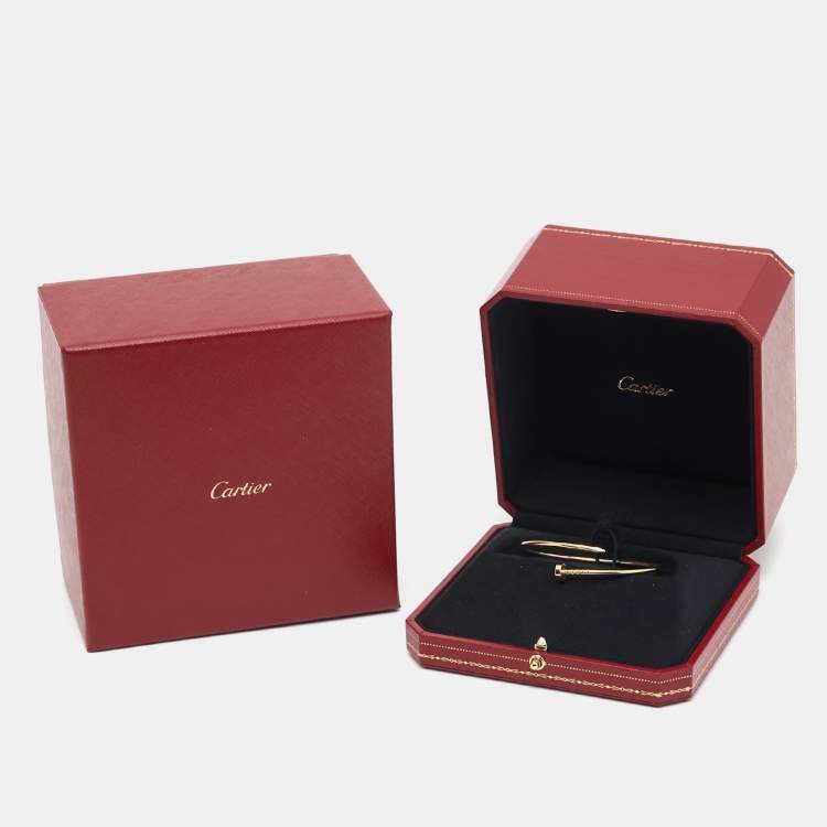 Pre Owned Cartier Juste Un Clou 18k Yellow Gold Bracelet 16