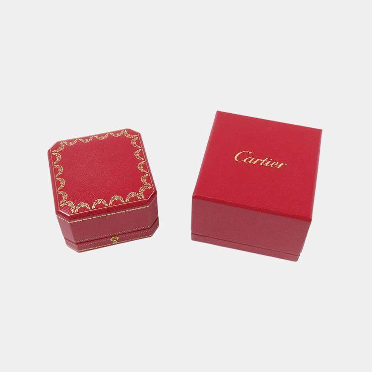 مملوكة مسبقًا Cartier Love 18K Rose Gold Diamond Band Ring EU 62