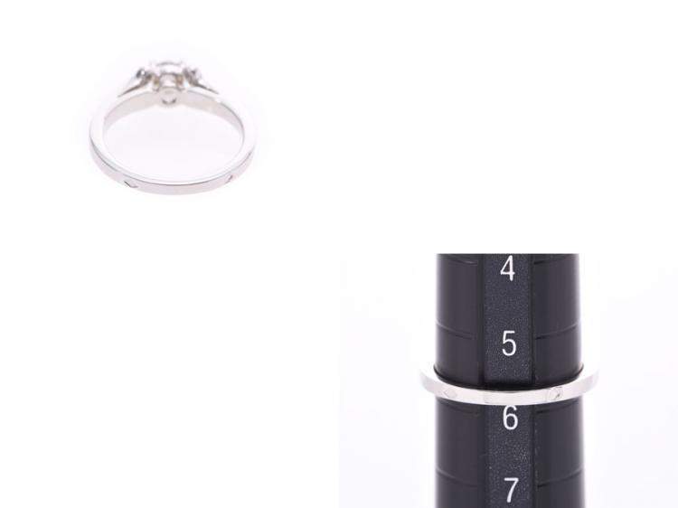 Pre Owned Cartier Ballerina Diamond And Platinum Ring Size 46 