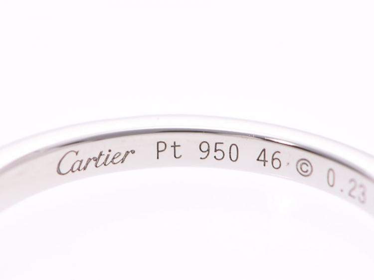 Pre Owned Cartier Ballerina Diamond And Platinum Ring Size 46 