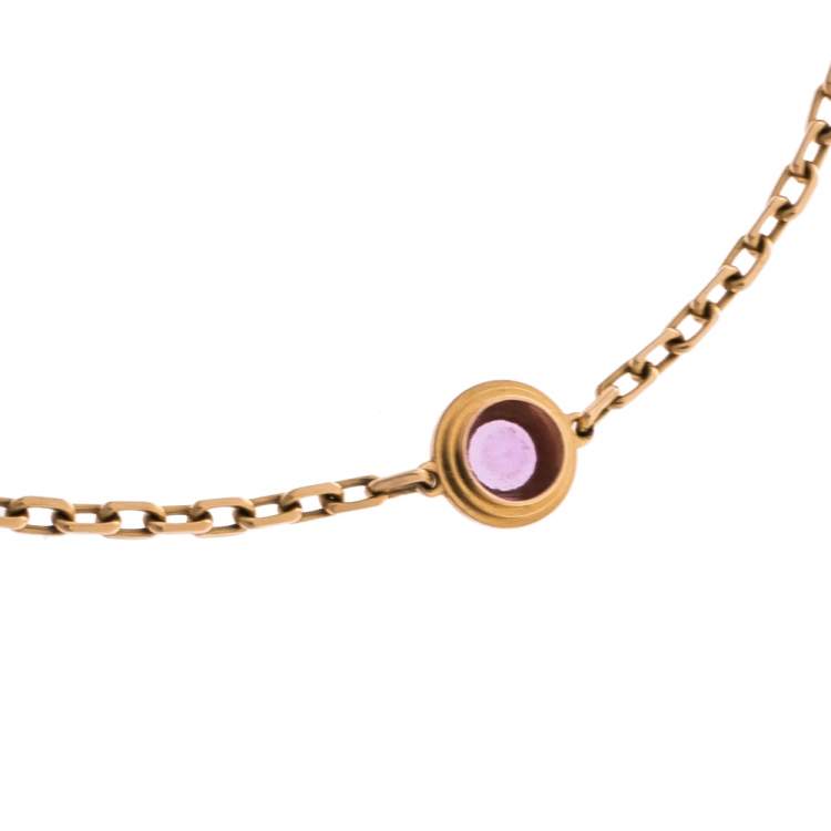 Pre Owned Cartier Saphirs Légers de Cartier Pink Sapphire 18K Rose Gold Bracelet