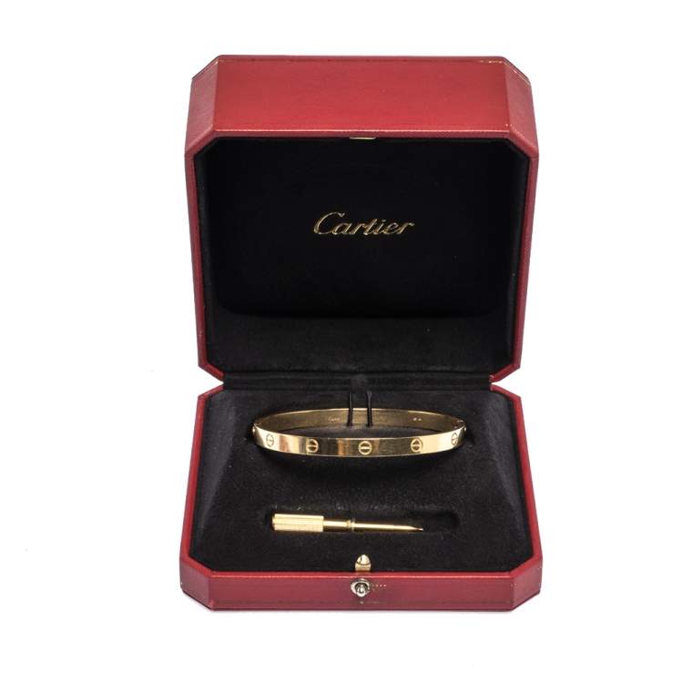 Cartier Love 18k Yellow Gold Bracelet 21 Cartier Tlc