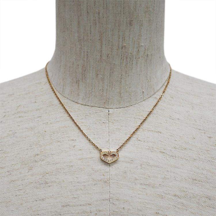 Pre Owned Cartier C Heart of Cartier Diamond 18K Yellow Gold Necklace