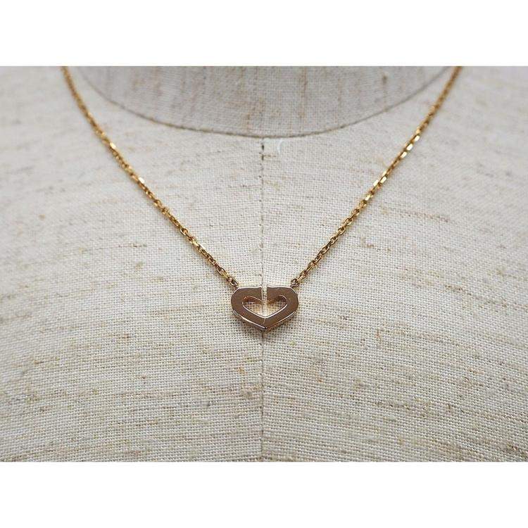 Pre Owned Cartier C Heart of Cartier Diamond 18K Yellow Gold Necklace
