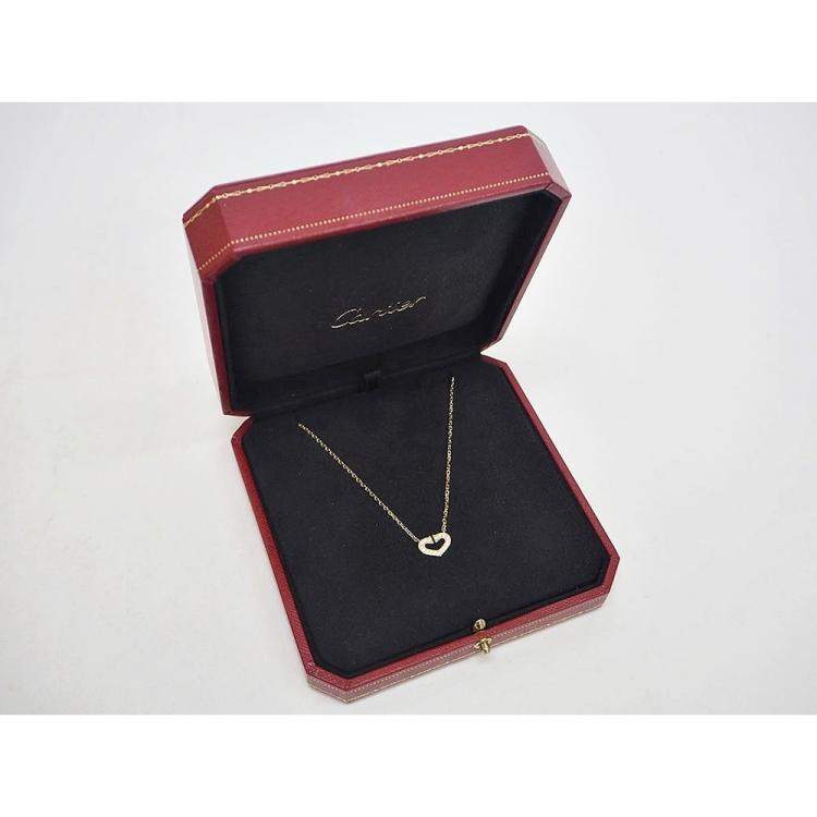 Pre Owned Cartier C Heart of Cartier Diamond 18K Yellow Gold Necklace