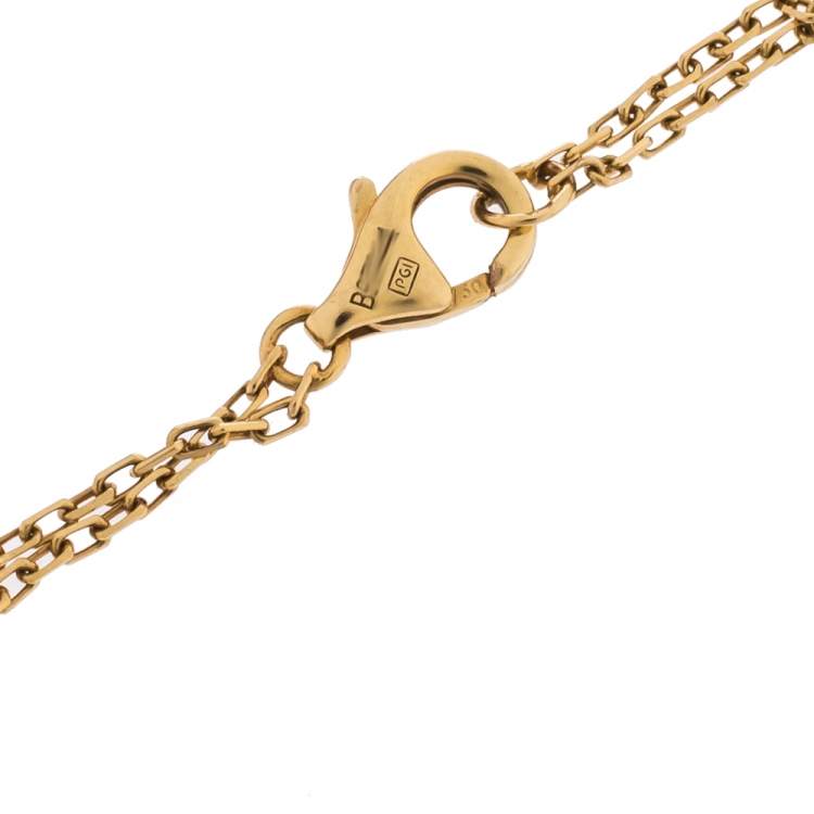 Pre Owned Cartier Love Diamond 18K Yellow Gold Chain Bracelet