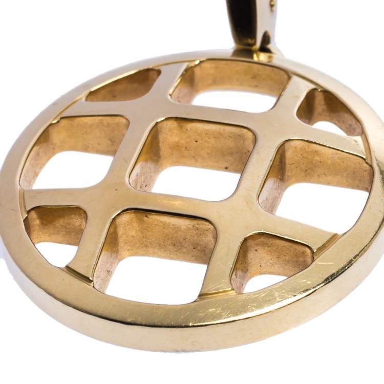 Pre Owned Cartier Pasha de Cartier 18K Yellow Gold Circular Pendant 