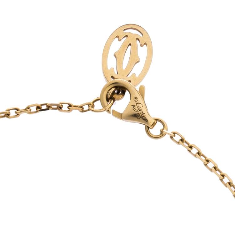 Pre Owned Cartier Diamants Légers de Cartier Diamond 18K Yellow Gold Bracelet