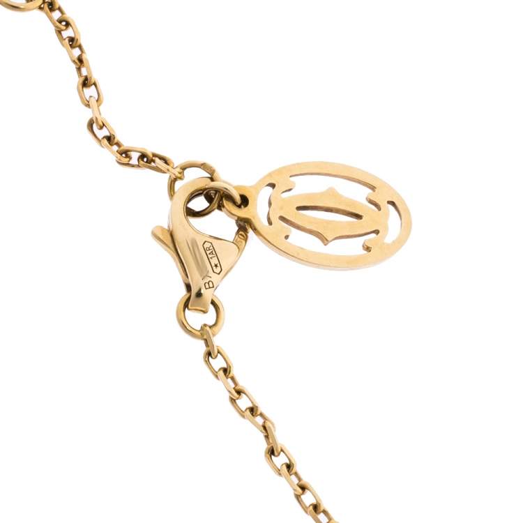 Pre Owned Cartier Diamants Légers de Cartier Diamond 18K Yellow Gold Bracelet