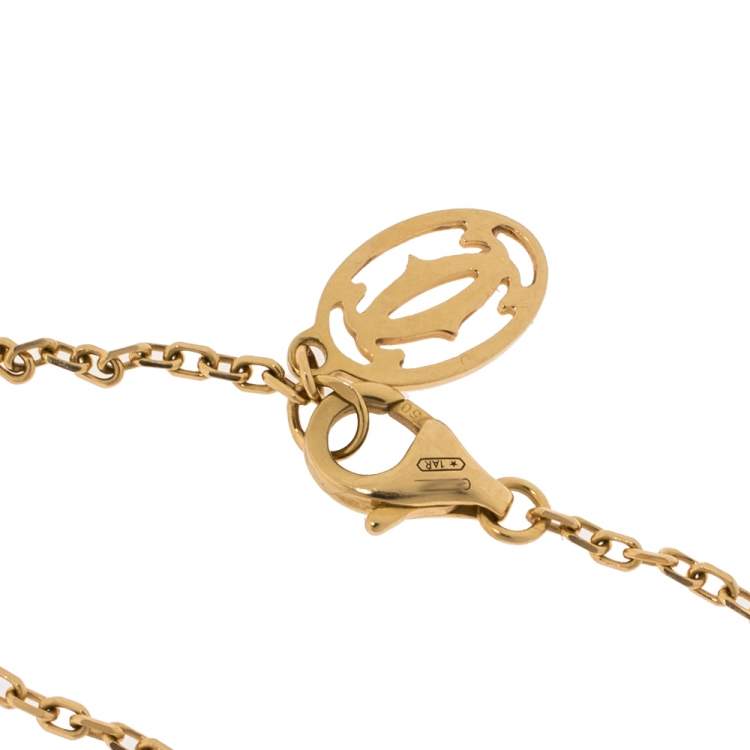 Pre Owned Cartier Diamants Legers De Cartier Diamond 18K Yellow Gold Bracelet SM