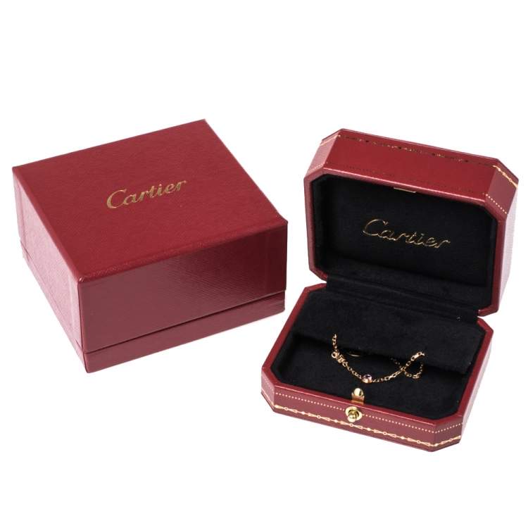 Pre Owned Cartier Saphirs Legers De Cartier Pink Sapphire 18K Rose Gold Bracelet