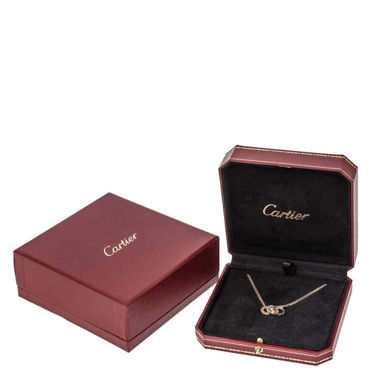 مملوكة مسبقًا Cartier LOVE 6 Diamonds 18K Two Tone Gold Double Strand Necklace