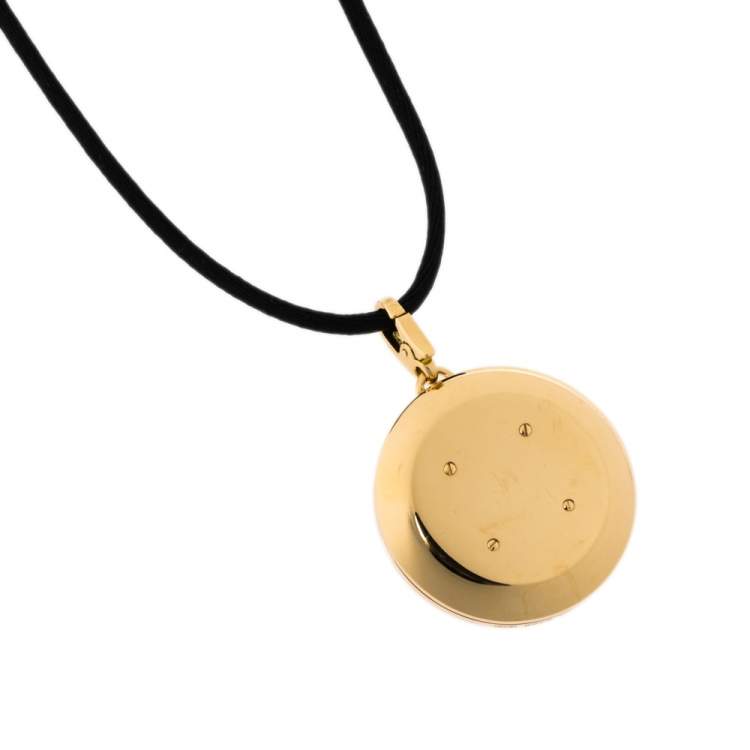 Pre Owned Cartier Pasha de Cartier Mother of Pearl 18K Yellow Gold Pendant 