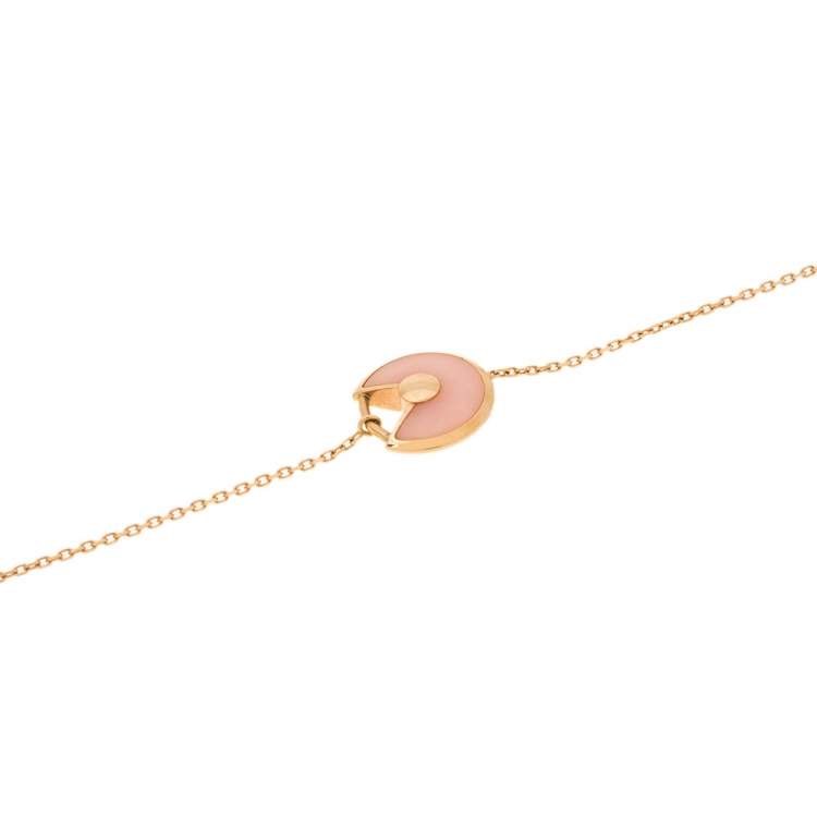 Pre Owned  Cartier Amulette de Cartier Opal Diamond 18K Rose Gold Bracelet.