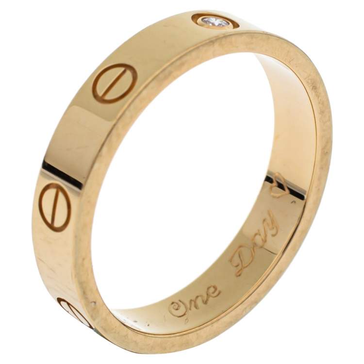 cartier love wedding band used