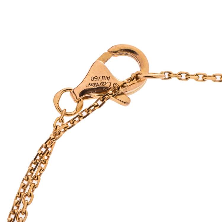 Pre Owned Cartier Trinity De Cartier 18K Three Tone Gold Bracelet