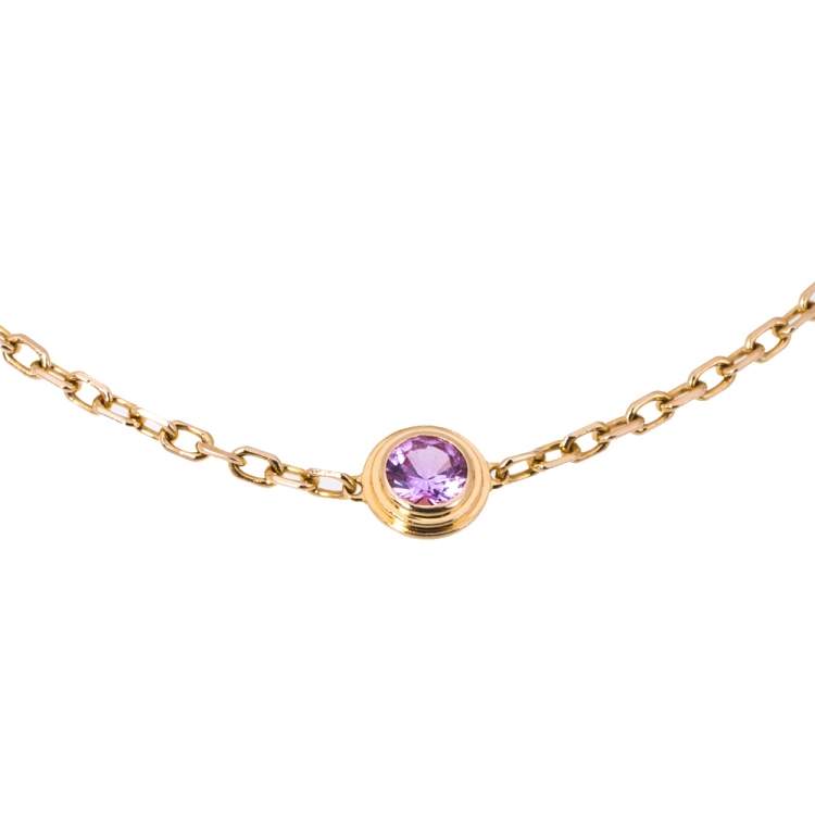 مملوكة مسبقًا Cartier Saphirs Légers De Cartier Pink Sapphire 18K Rose Gold Bracelet