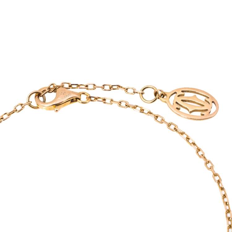مملوكة مسبقًا Cartier Saphirs Légers De Cartier Pink Sapphire 18K Rose Gold Bracelet
