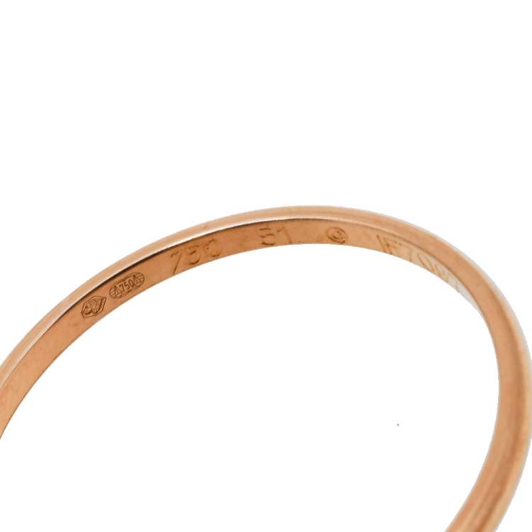 Pre Owned Cartier Trinity 18K Three Tone Gold 7-Band XXS Ring Size 51