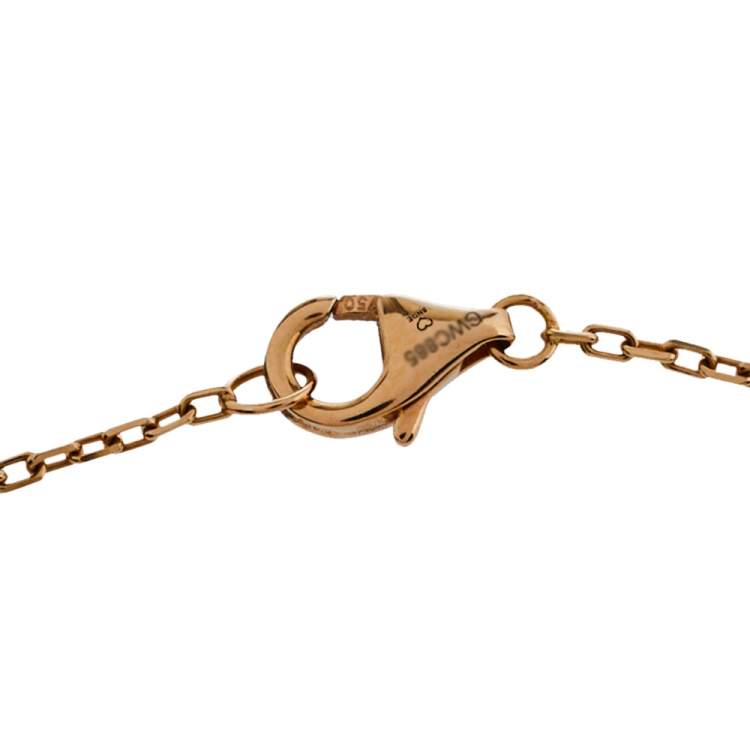 Pre Owned Cartier Trinity 18K Three Tone Gold Pendant Necklace