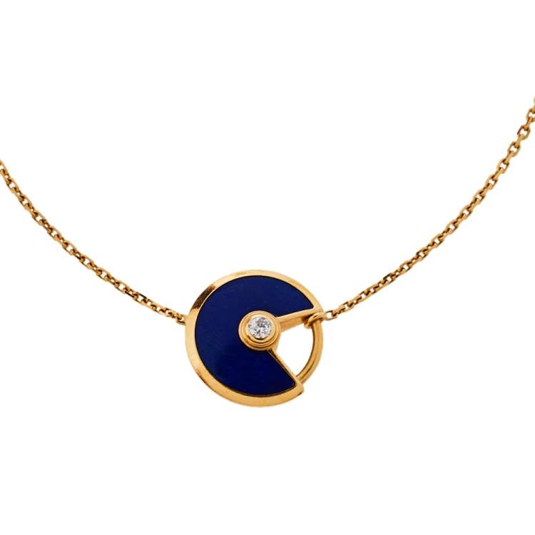 Cartier Amulette de Cartier Lapis Lazuli Diamond 18K Yellow Gold