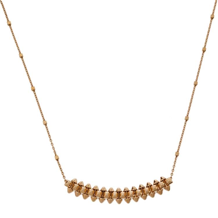 Cartier Clash Necklace Diamonds Rose Gold Necklace – Dandelion Antiques