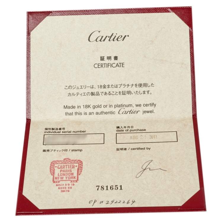 Pre Owned Cartier Diamants Légers Heart Motif Diamond 18K White Gold Ring Size 48