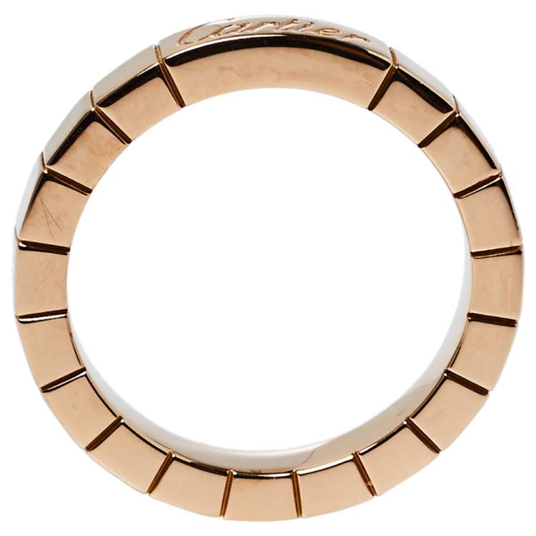 Pre Owned Cartier Laniéres 18K Rose Gold Ring Size 49