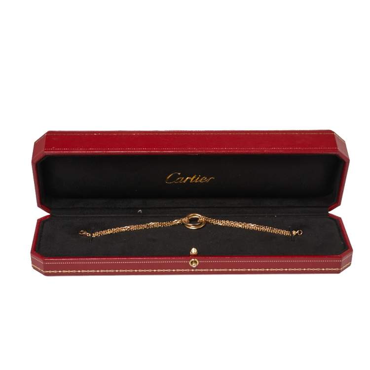 Pre Owned Cartier Trinity de Cartier 18K Three Tone Gold Bracelet