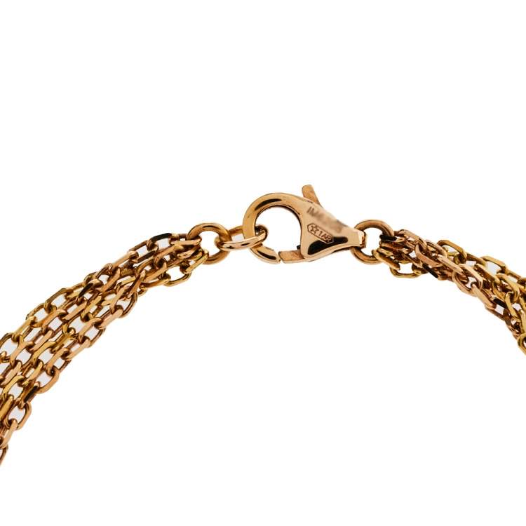 Pre Owned Cartier Trinity de Cartier 18K Three Tone Gold Bracelet