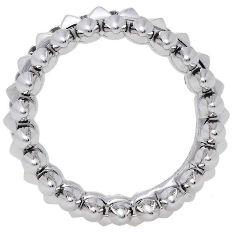 Pre Owned Cartier Clash de Cartier 18K White Gold Small Model Ring Size 52