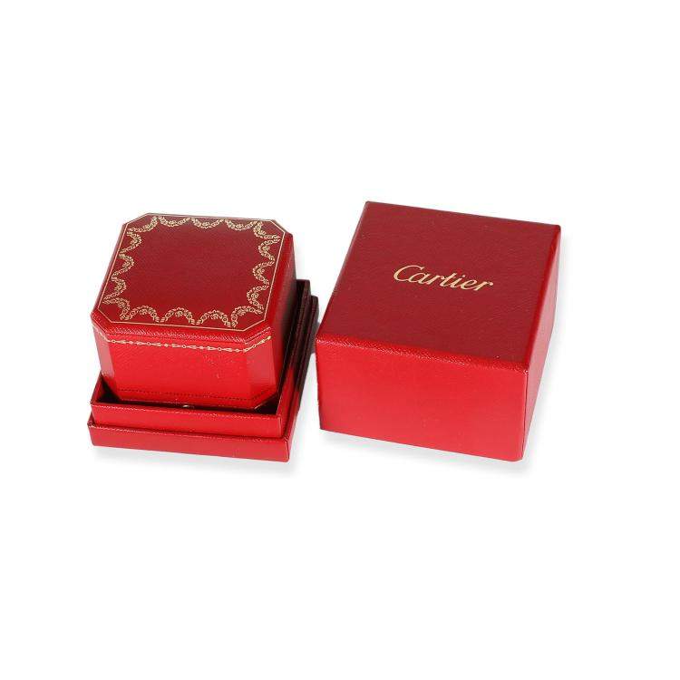 Pre Owned Cartier Destinee Diamond Platinum Eternity Band Ring Size EU 53