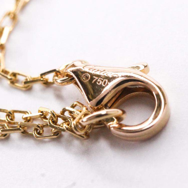 Pre Owned Cartier Saphirs Leges de Cartier Rose Gold Sapphire Necklace