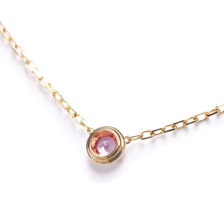 Pre Owned Cartier Saphirs Leges de Cartier Rose Gold Sapphire Necklace