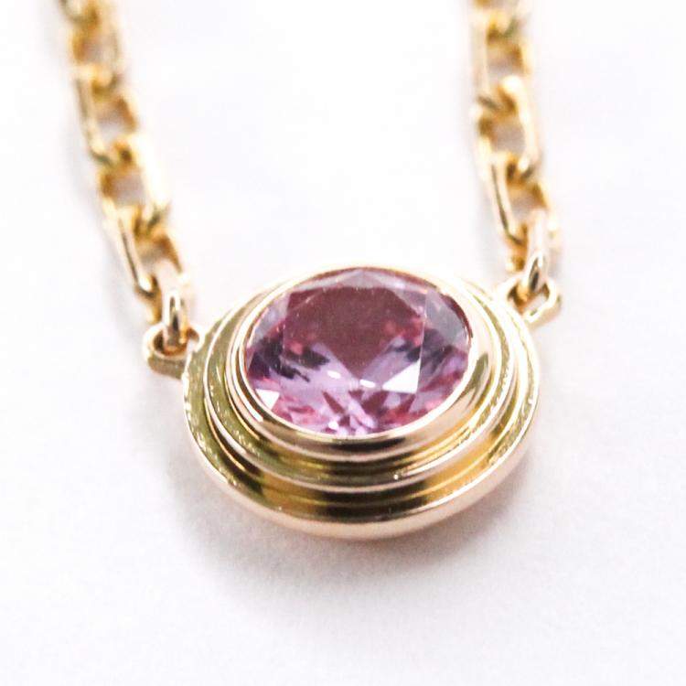 Pre Owned Cartier Saphirs Leges de Cartier Rose Gold Sapphire Necklace