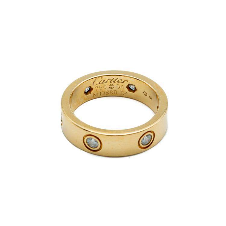 cartier ring 750 54