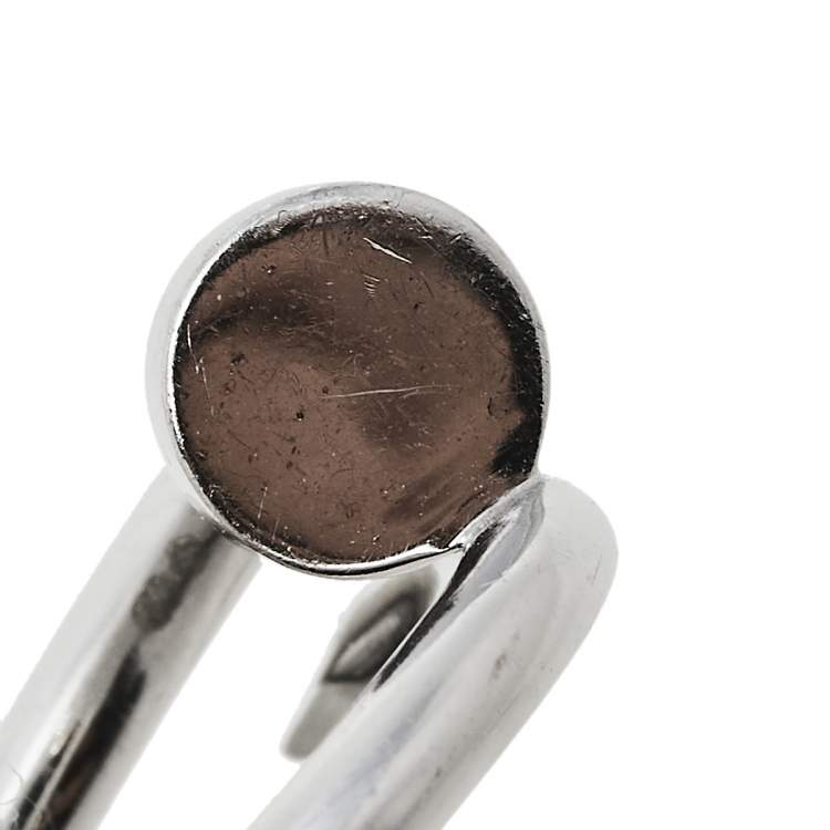 Pre Owned Cartier Juste un Clou 18K White Gold Ring Size 51