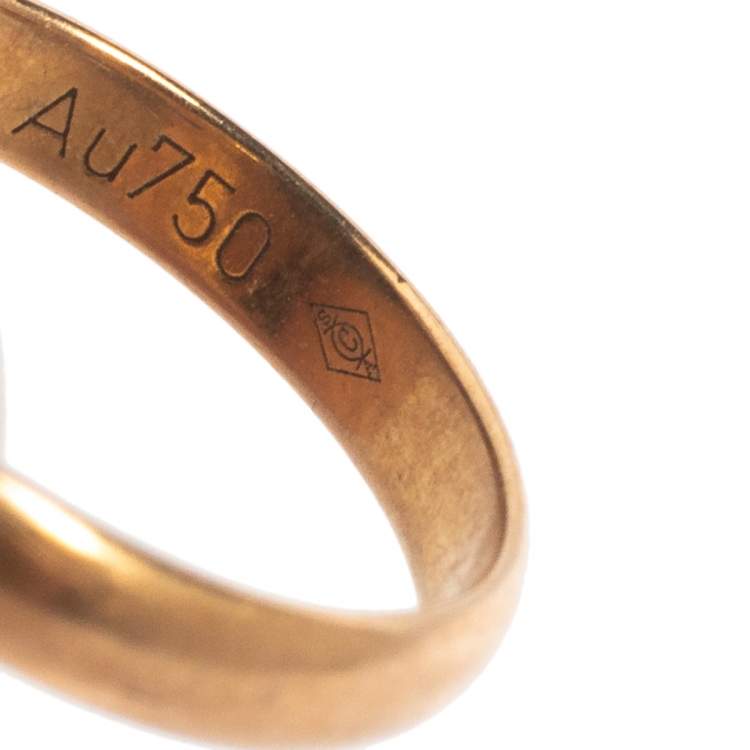 Pre Owned Cartier Trinity 18K Three Tone Gold Adjustable Cord Bracelet