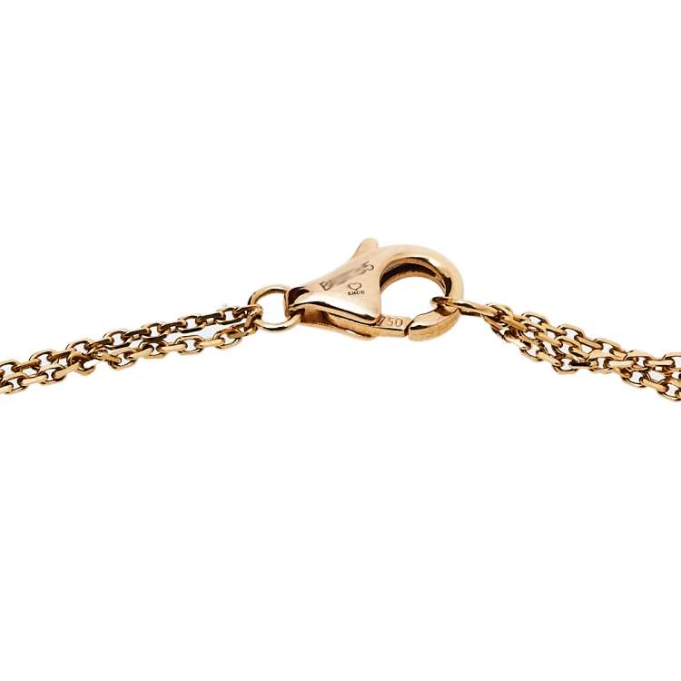 Pre Owned Cartier Trinity 18K Three Tone Gold Necklace