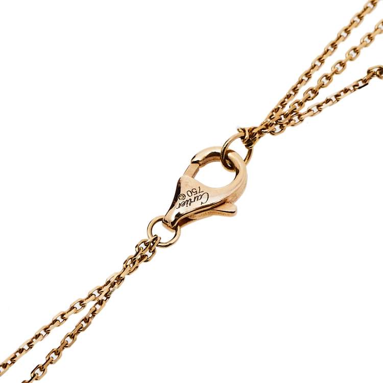 Pre Owned Cartier Trinity 18K Three Tone Gold Necklace