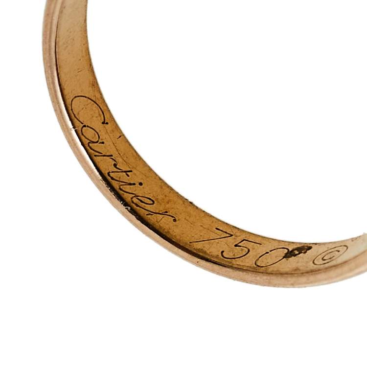 Pre Owned Cartier Trinity 18K Three Tone Gold Adjustable Cord Bracelet