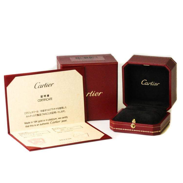 Pre Owned Cartier 18K White Gold Mini Love Ring Size 51