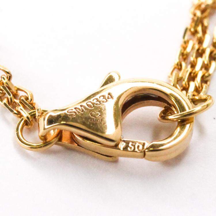 Pre Owned Cartier Yellow, Rose, White Gold Trinity Necklace