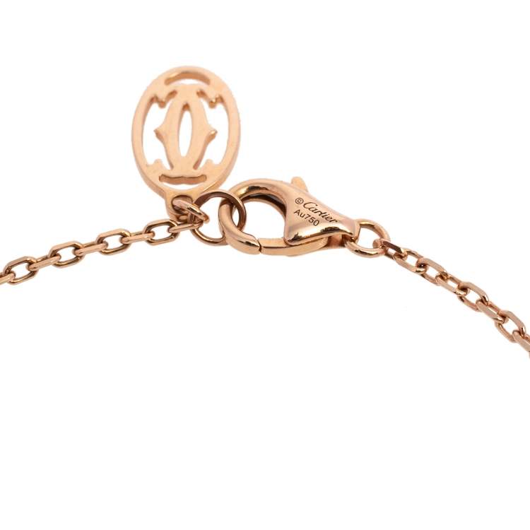 Pre Owned Cartier Diamants Légers De Cartier Diamond 18K Rose Gold Bracelet