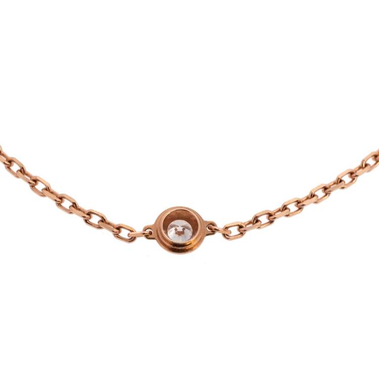 Pre Owned Cartier Diamants Légers De Cartier Diamond 18K Rose Gold Bracelet